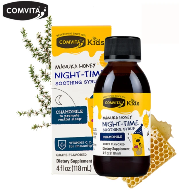 콤비타 키즈 나이트타임 수딩 시럽 118ml 뉴질랜드 마누카꿀, 1개 - 쿠팡
