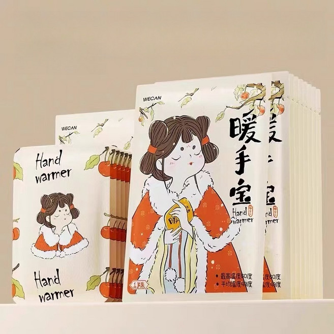 日式暖足貼 10小時持續發熱, 國風系列-暖手寶【1片】, 1個