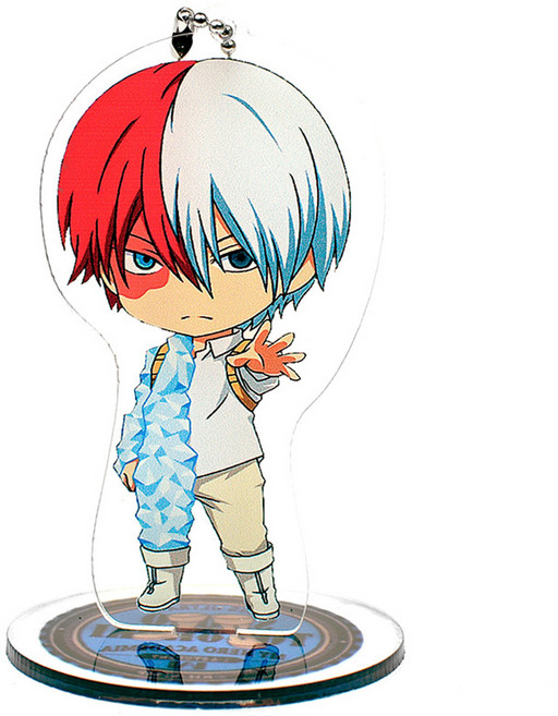 나의 히어로 아카데미아 아크릴 스탠드 키링 3종 세트 데쿠 토도로키 바쿠고 굿즈 피규어, 1개, D.아크릴 스탠드 토도로키