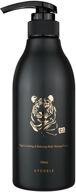 아요델 호랑이 쿨링 앤 릴렉싱 근육 리커버리 글루코사민 바디 마사지 크림 500ml, 1개