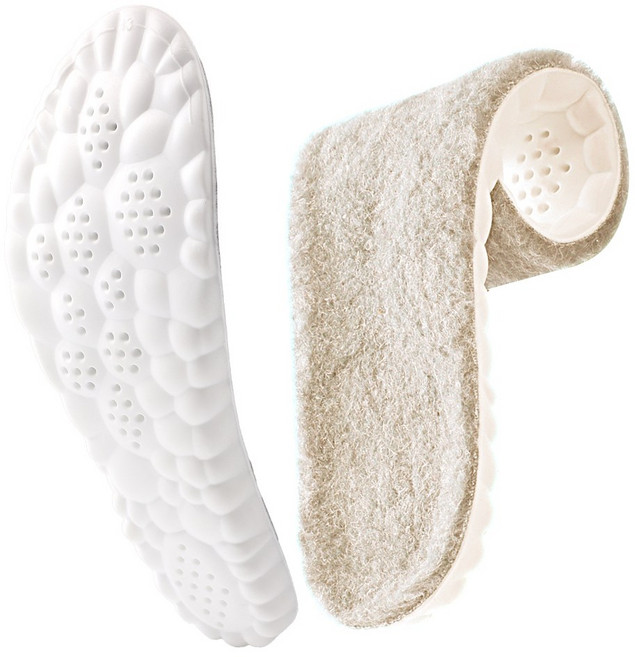 2세트 위즈맥스 4D 메모리폼 양털깔창 털깔창