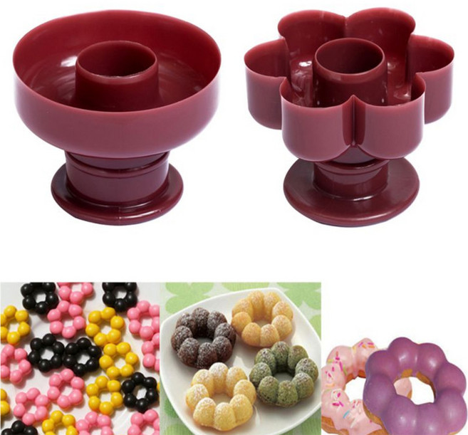 조리일기 쿠키 스탬프 도넛 몰드 세트 2P, 1개, 2종 세트