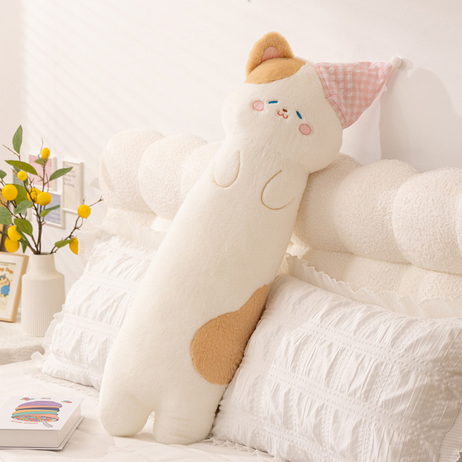 부드러운 애니멀 롱쿠션 선물용 바디필로우, 고양이