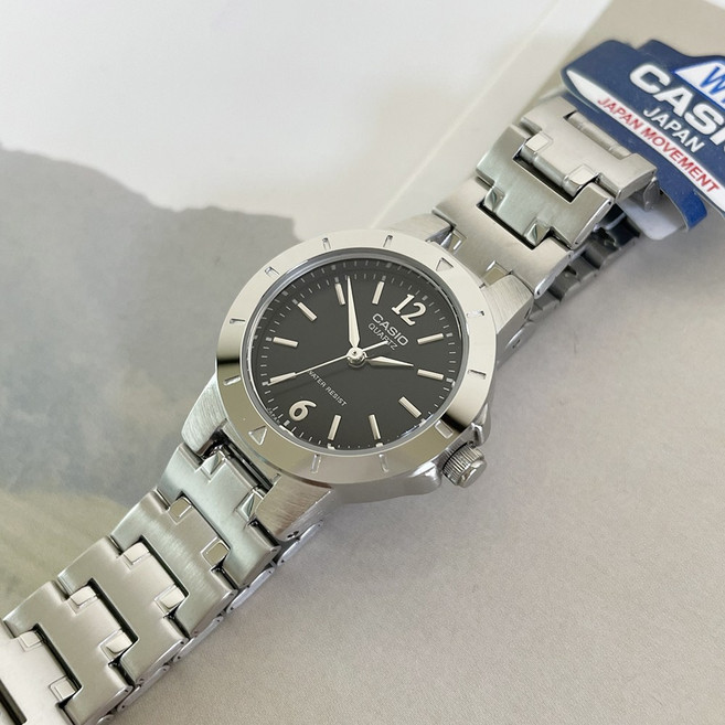 (카시오) LTP-1177A-3ADF 여자 메탈시계 여성용 블랙 블루 핑크 민트 원형 시계