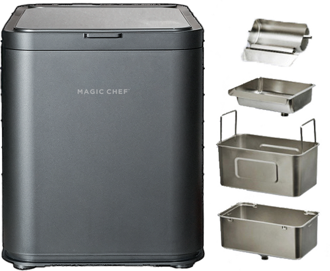 매직쉐프 25kg 제빙기 가정용 업소용 직수가능 올 스텐 분리세척 스테인레스, 블랙