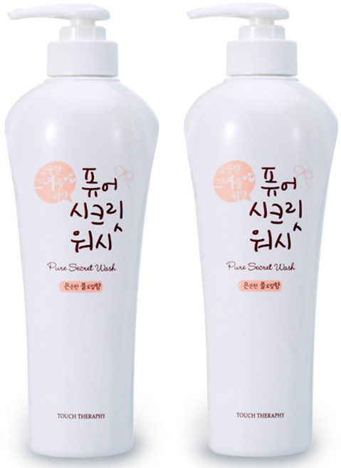 과일나라 터치테라피 퓨어 시크릿워시 여성청결제, 500ml, 2개