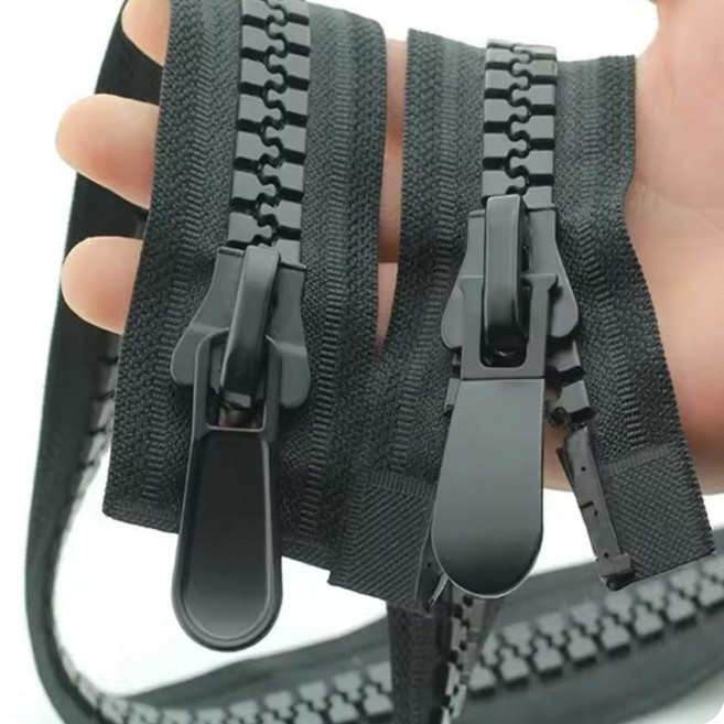 핸셀 천막 텐트 가방 교체 수리 DIY 대형 지퍼 자크 슬라이더, 3개, 대형지퍼 블랙 90cm