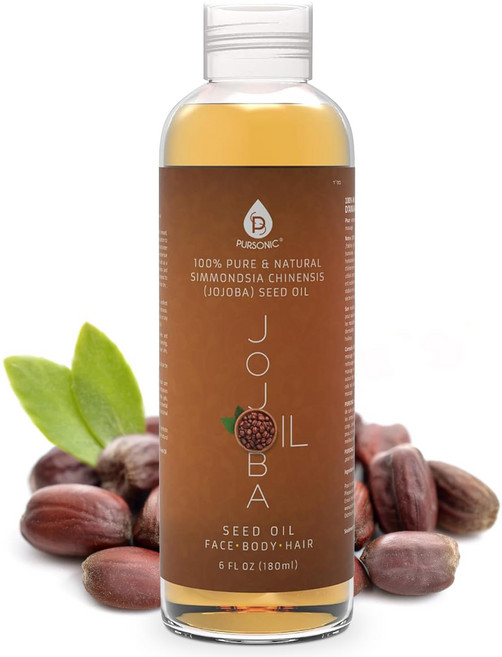 퓨어소닉 100% 냉압착 순수 골든 호호바 오일 건성 피부 Pursonic 100% Cold Pressed Pure Golden Jojoba Oil for Dry Skin or, 1개