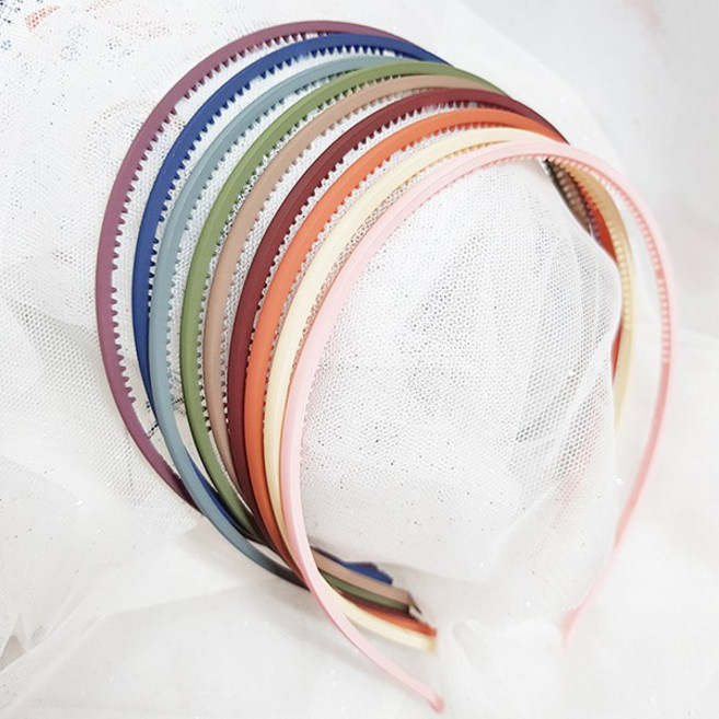 이쁨달다 매트스키니 무광 고탄력헤어띠 기본헤어밴드 얇은머리띠 9색 1+1