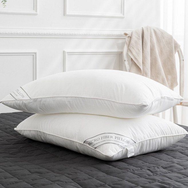 1+1 리빙홈 스텐다드 훼더 일반 경추 베개솜 마이크로화이바 다운필 선택유, 2개