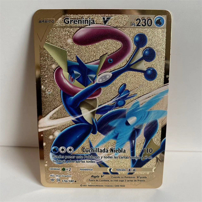 寶可夢金屬卡牌 精選組 含 阿爾宙斯 帝牙盧卡 帕路奇犽 朱紫ex VSTAR, 甲賀忍蛙  V, 1個