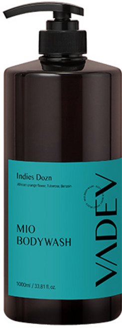 바디브 약산성 바디워시 1000ml 대용량 자연유래 향기좋은 퍼퓸 올인원 바디클렌져 인디즈도즌향, 1개, 1L