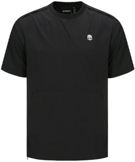 하이드로겐 남성 우븐 하이브리드 반팔 티셔츠 FM1H11D2TR104-BK