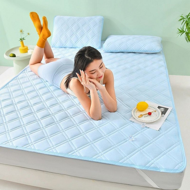 taeon 쿨펭귄냉감패드 침대 여름쿨매트 쿨매트, 180x200cm, 1개, 아쿠아블루