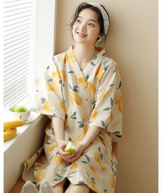 和服睡袍 日系睡衣女