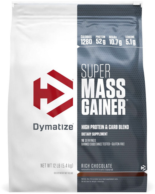 Dymatize Super Mass Gainer高蛋白碳水混合粉, 5.4kg, 1包