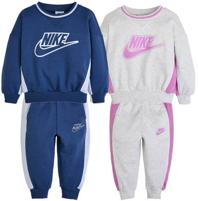 플레이키즈프로 나이키키즈FT컬러블럭맨투맨세트 A261ST197P(토들러) 나이키키즈 나이키상하세트 등원룩 아이생활복 아동용 맨투맨 상하복세트 남아상하복 여아상하복 조카선물