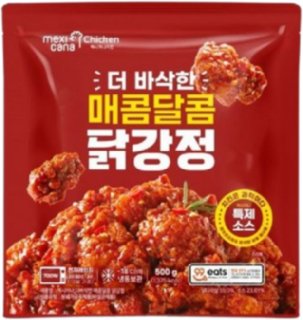 맥시카나 더 바삭한 매콤달콤 닭강정, 1개, 500g