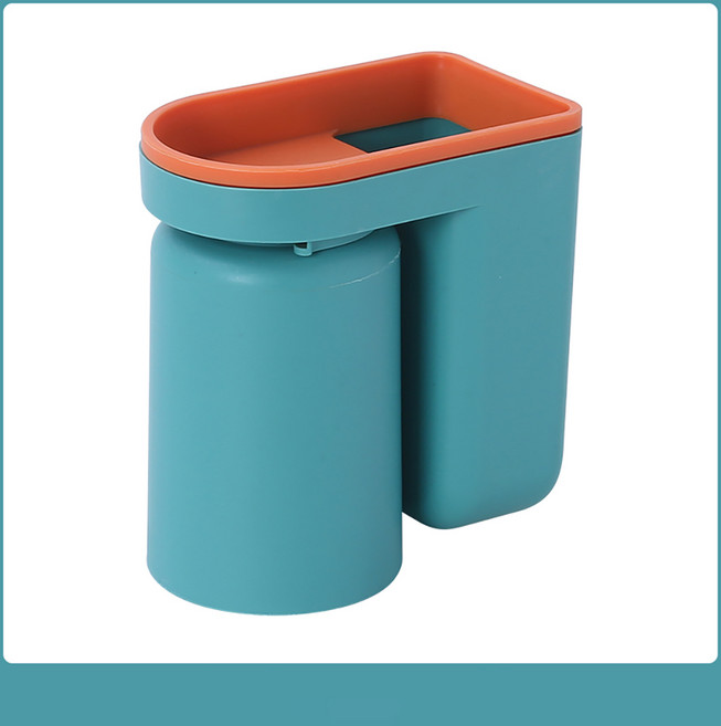 브라이트럭 거꾸로 양치컵 칫솔걸이 거치대 세트, 민트, 1개