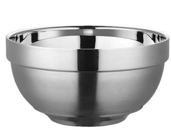 JS購物 雙層防燙隔熱 兒童安全 防摔耐用, 304不鏽鋼碗【14cm】, 1個