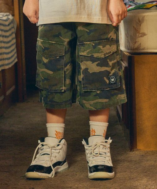 브라운브레스 KIDS brownbreathkids KIDS CAMO BERMUDA PANTS - KHAKI