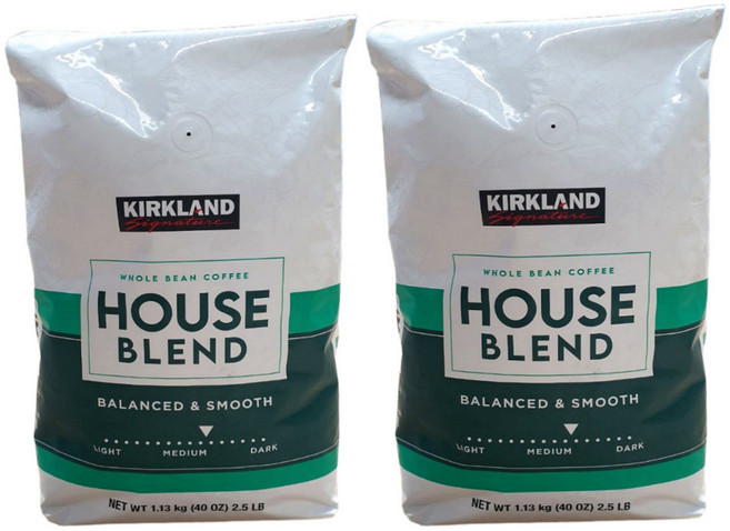 커클랜드시그니춰 하우스 블렌드 커피, 1.13kg, 2개, 홀빈(분쇄안함)