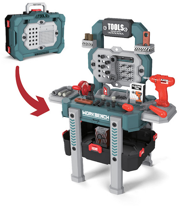 [미미월드] 변신 공구놀이 / 2in1 도구테이블, 1세트, 혼합색상