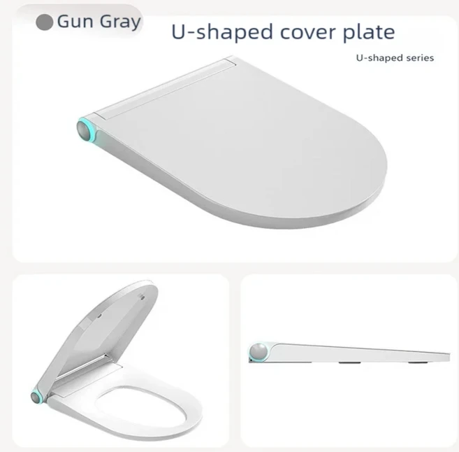 WETIPS 슬림 히팅 변기 시트 온도 조절 쉬운 설치 변기 시트 타파 이노도로 야간 조명 따뜻한 변기 뚜껑, 06 U -US
