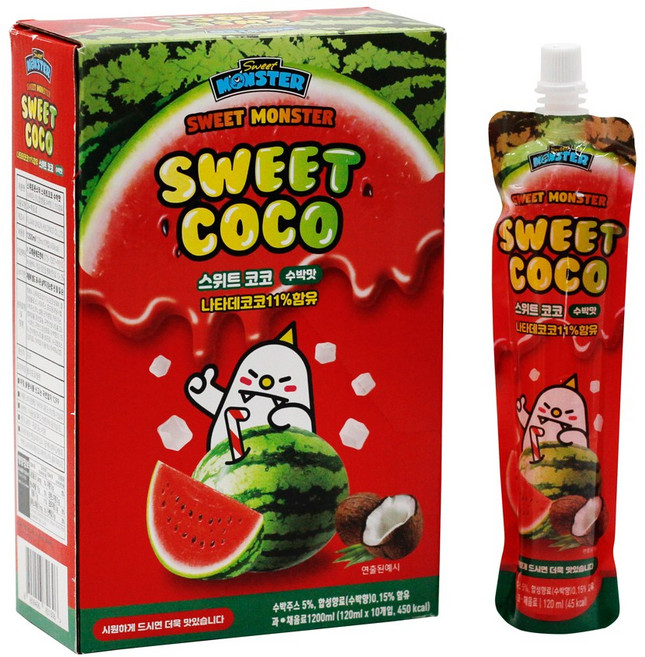 스위트코코 수박맛, 10개, 120g