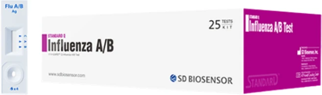 [26.12월 기한] SD바이오센서 독감 검사 키트 A형 B형 인플루엔자, 2개, 25개입 - 쿠팡