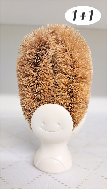 마켓인디고 스마일 야자수 다용도 스탠딩 브러쉬 주방솔 (1+1), 1세트