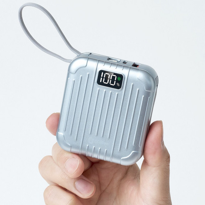 오지렌 고속충전 초경량 보조배터리 10000mAh, 실버