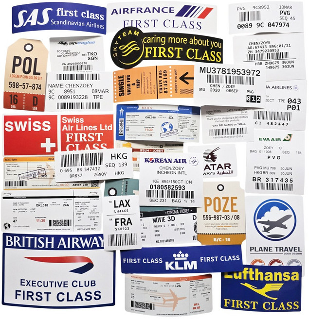 포트렘 캐리어스티커 노트북스티커 꾸미기, 03_항공권