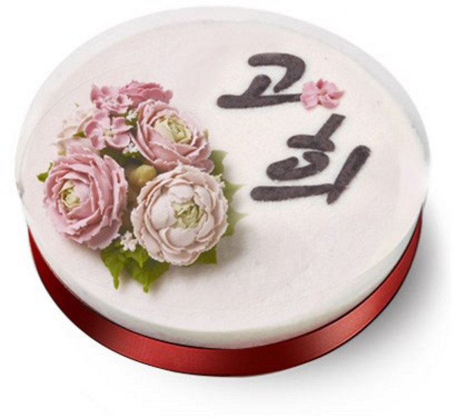 [떡보의하루 본사] 떡케이크 앙금백설기케익(고희) 전국150여개 매장 직접배달, 2.3kg, 1개