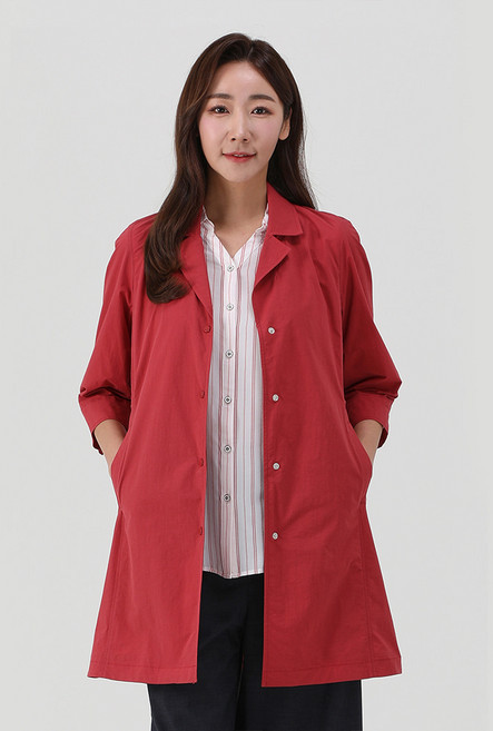 [PAT 여성]테일러드 카라 홑겹 코트_1I41103