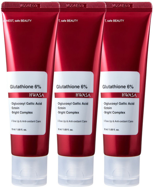 화사 진짜 글루타치온 6% 고함량 기미 잡티 크림, 3개, 50ml