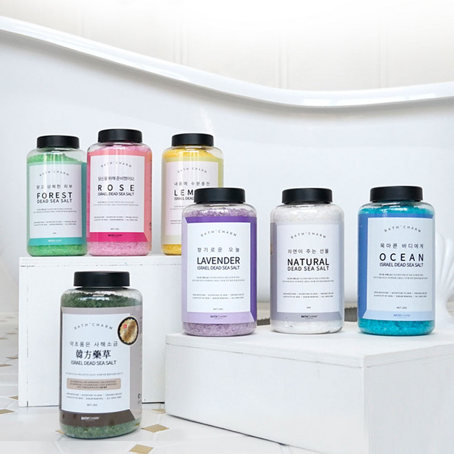 바스참 이스라엘 사해소금 입욕제 1kg 반신욕 족욕 바스솔트, 1개