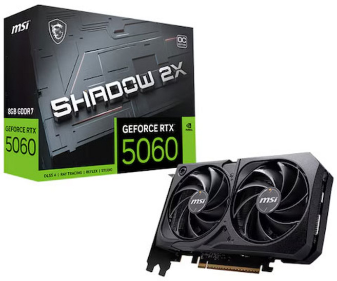 MSI 지포스 RTX 5060 쉐도우 2X OC D7 8GB