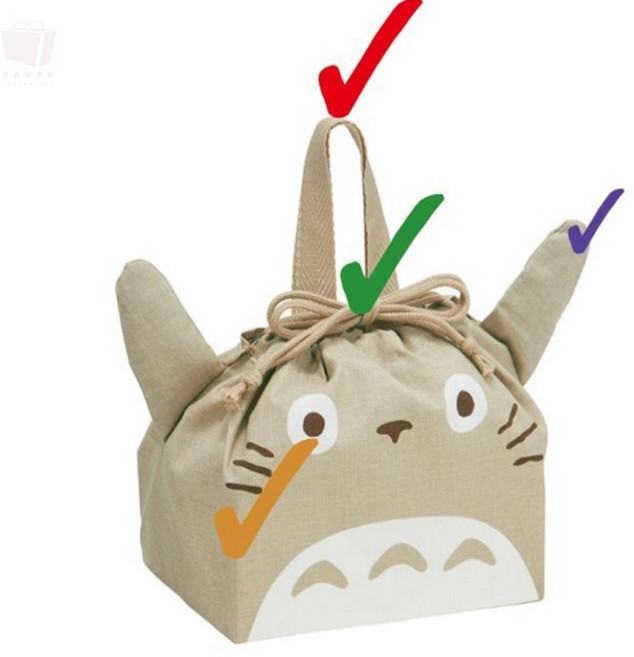 아띠디자인 토토로 도시락주머니 귀여운도시락가방