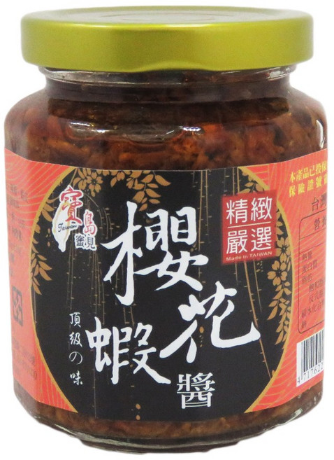 寶島蜜見 櫻花蝦醬 精選台灣櫻花蝦 拌飯拌麵佐餐最佳選擇, 285g, 1個