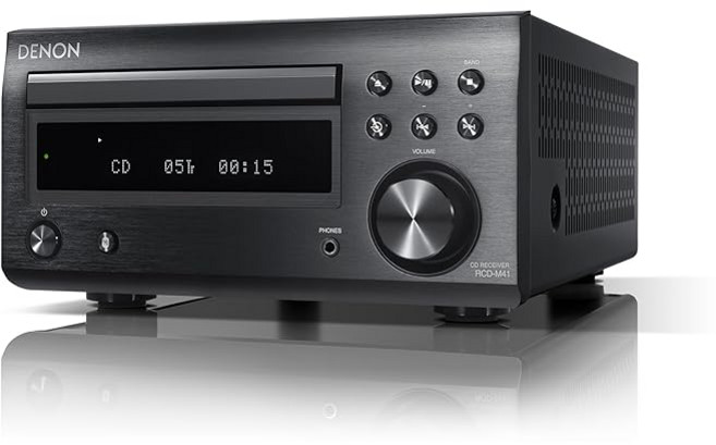 데논 Denon RCD-M41 와이드 FM AM/FM 라디오 튜너 이산 증폭기 탑재 Bluetooth® 대응 CD 수신기 블랙 RCD-M41K, 상세페이지 참조