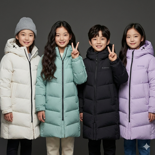 블랙야크 아동 키즈 초등 남아 여아 키즈 겨울 RDS 덕다운 한겨울 방한복 롱패딩 점퍼