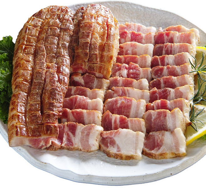 추억의 전통웰빙음식 볏짚보쌈 바베큐, 400g, 1개