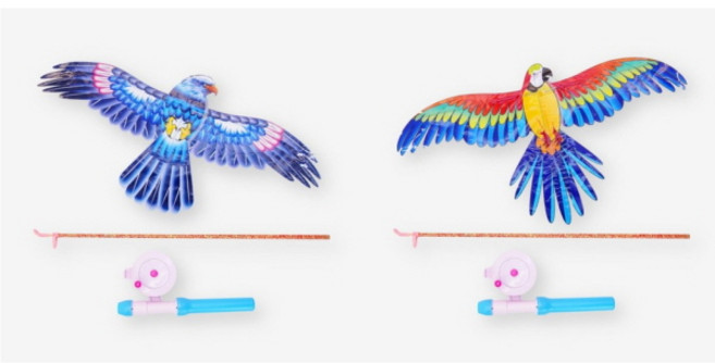 낚시대 연 2종세트 연 35cm 독수리 앵무새 대형 연날리기, 1개