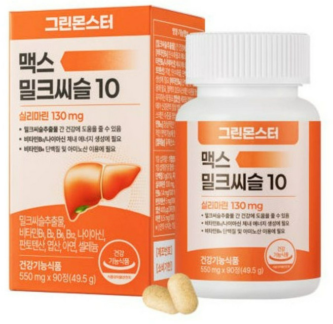 그린몬스터 영양제 맥스 밀크씨슬10, 90정, 1개