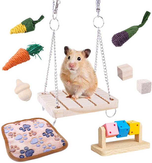 햄찌무드 햄스터 장난감 베스트 세트, 1세트, 9종
