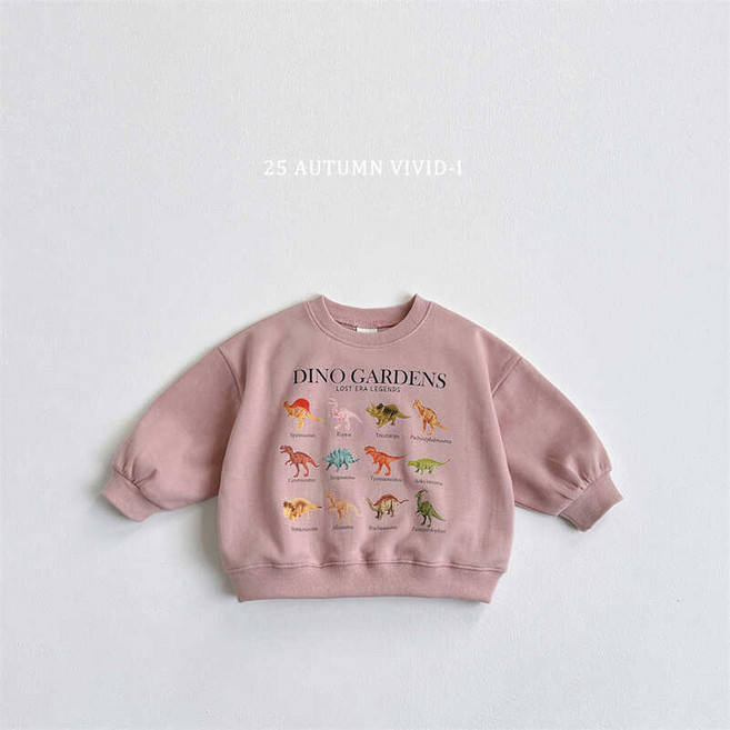 兒童恐龍印花上衣 男童春秋裝 卡通長袖T恤 外套 潮