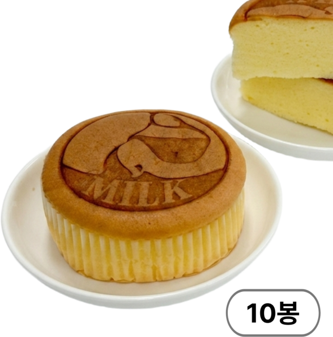 정말 촉촉한 밀크우유케이크 개별포장, 10개, 90g