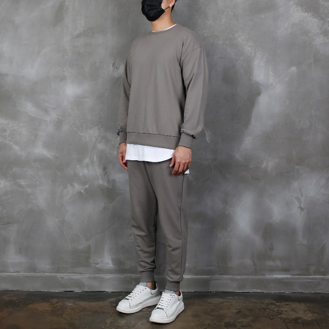 콘피아르 무지 맨투맨 조거 트레이닝 세트 TCSU16