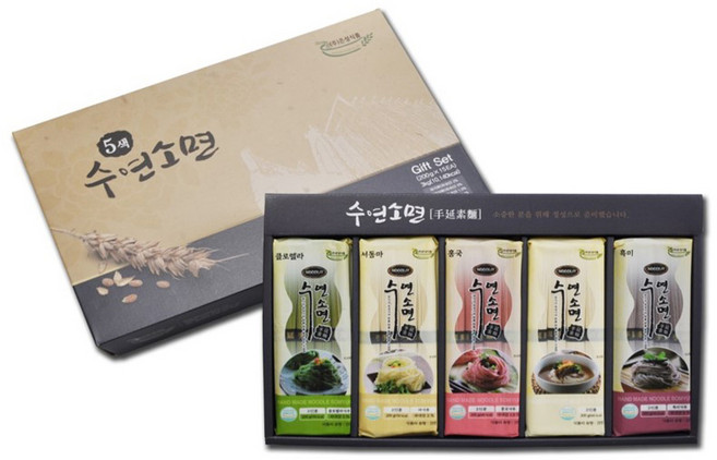 수연소면 3kg 5종 오색소면 잔치국수 답례품 명절선물, 1개